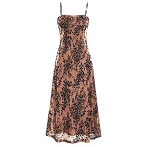 BTFBM Women’s Summer Dress Sleeveless Spaghetti Strap Midi Dress Sexy Cowl Neck Floral Cocktail Dress Party Dresses