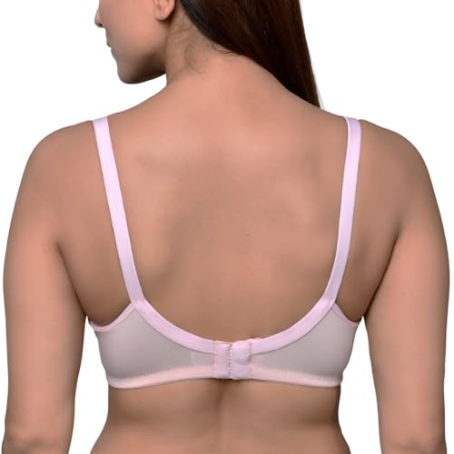 Image of Inner Sense Organic Cotton Bamboo Nursing Bra for Women I High Coverage Feeding Bra with Lace Detailing on Neckline I Non Padded Maternity Wear with Wirefree Design