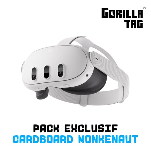 Meta Quest 3 512 Go | Casque VR — 30 % de pixels en plus — 2 x plus de performance graphique — Réalité virtuelle sans fil — Pack Gorilla Tag...