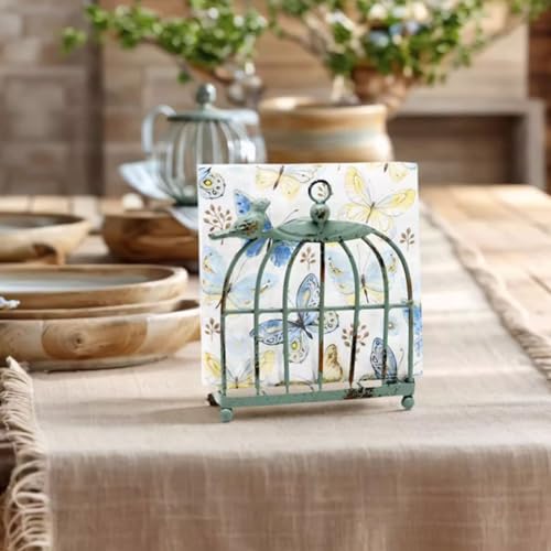 Porte-serviettes design cage à oiseaux en métal robuste pour hôtel