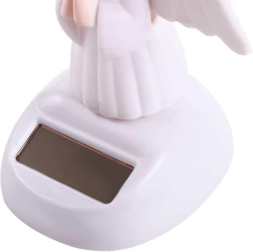 2Pcs Solar Powered Dancing,Angel Solar Dancing Figures,Solar Powered Shaking Hand,for Car Decoration Window Car Dashboard Automotive Interior Accessorie Solar Power Kits and Games