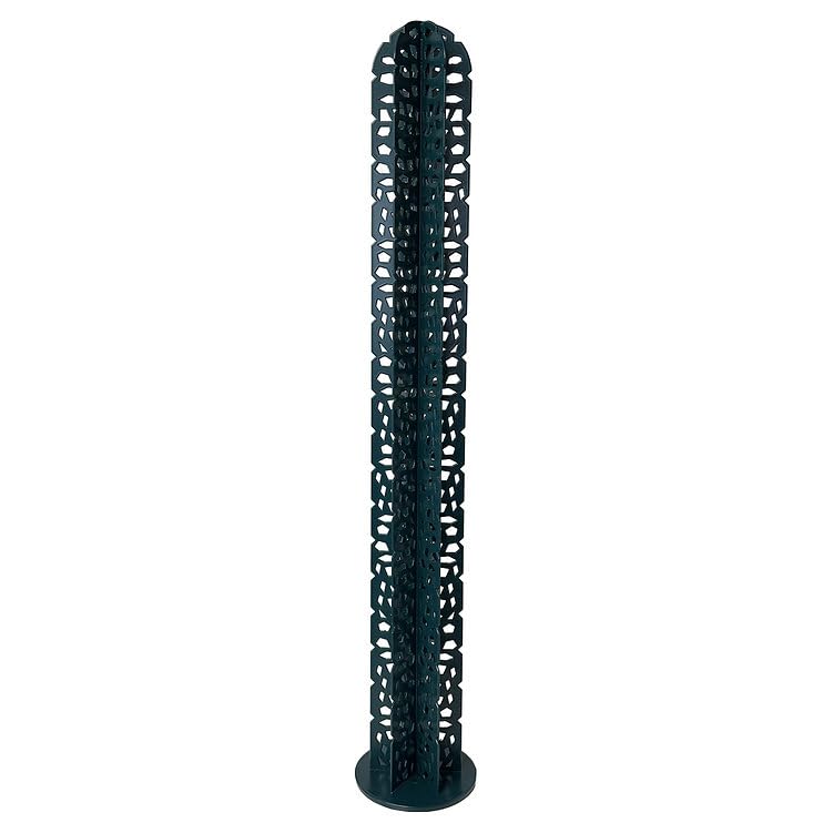 Cactus décoratif droit 80 cm en acier durable, sculpture haut de gamme Vert Équinoxe