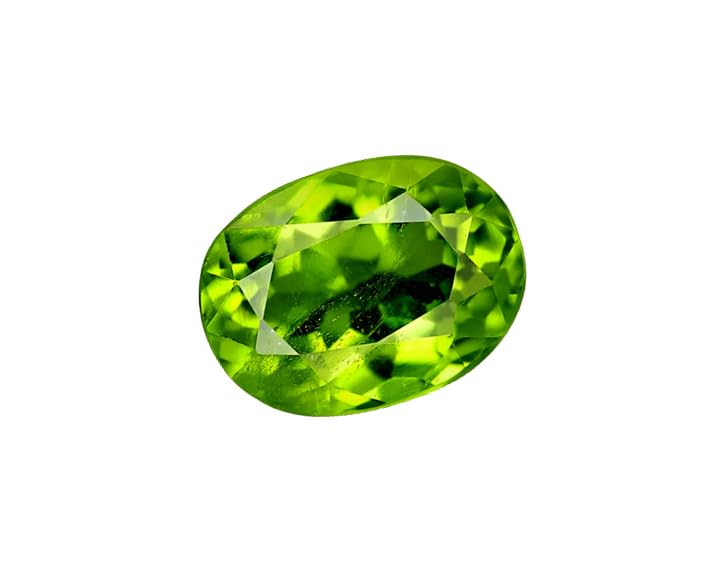 Pierre précieuse péridot 12,25 ratti certifiée AAA+++ gemme naturelle pour bague et pendentif