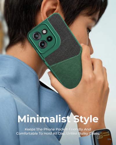 Image of Jkobi Back Cover Case for Motorola Moto Edge 50 Neo (Dual PU Leather Stitch | Professional Minimalist | Soft and Flexible)