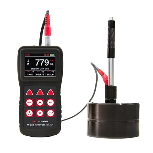 NURII Digital Integrated Portable Hardness Tester Meter, MH600, 170?960 HLD for On-site Testing of Meta Hardness