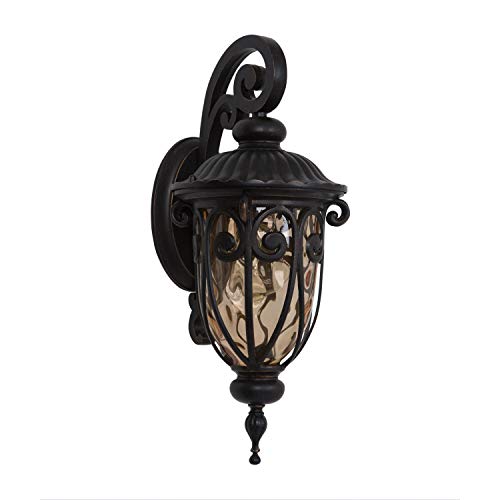 Yosemite Home Decor 519SDIORB Viviana Collection Seven-Inch Incandescent Hanging, 1-Light Wall Sconce/18.25, Oil-Rubbed Bronze, 50 Piece