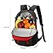 Piscifun Insulated Cooler Backpack, Leakproof Lightweight Cooler Bag, Soft Backpack Cooler for Men and Women Bag Cooler for Lunch, Picnic, Fishing, Hiking, Camping,Park, Day Trip Black & Red