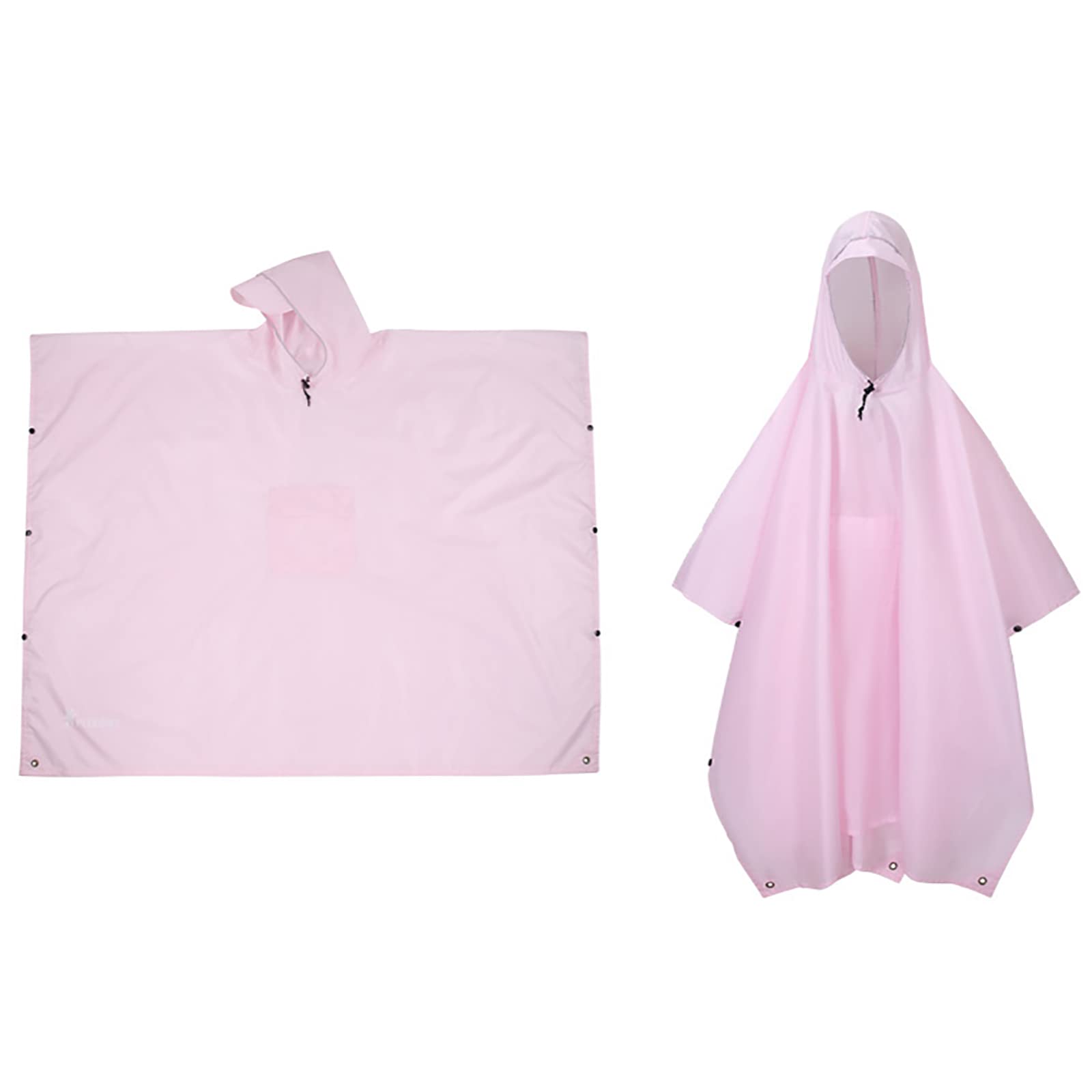 Pluie Imperméable avec Capuche Cape de Pluie EVA Randonnée Camping, Voyage, Activités en Plein Air, Moto/vélo pour Les Hommes et Femmes
