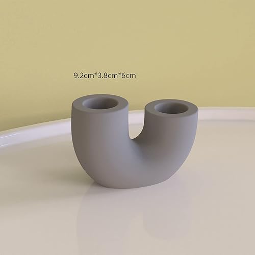 Miniatura 3 de CLIMBBIRD Moldes de resina para portavelas de silicona, para hacer portavelas de bricolaje, moldes de silicona para resina, yeso, hormigón de