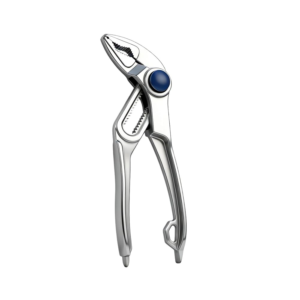 Jnchdghwa Silver Mini Water Pump Plier Adjustable Water Pipe Wrench Multifunctional Universal Household Maintenance Hand Tool