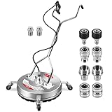 WOJET 20' Pressure Washer Surface Cleaner & Pressure Washer Quick Connect Kit