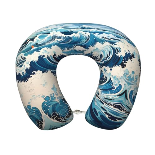 Almohada de espuma viscoelástica forma en U para viaje miniatura 1