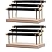 Magik 1-2 Ring Display Holder Detachable Tier Rack Jewelry Storage Organizer Tower (3 Layers, Black)