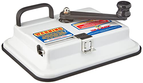 OCB 16921 Top-o-Matic Zigaretten Stopfmaschine, Chrom, weiß, 15 x 15 x 5 cm
