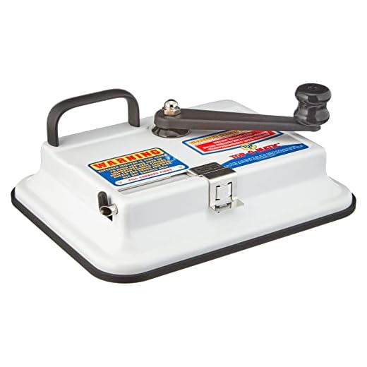 OCB 16921 Top-o-Matic sigarettenstopmachine, chroom, wit, 15 x 15 x 5 cm