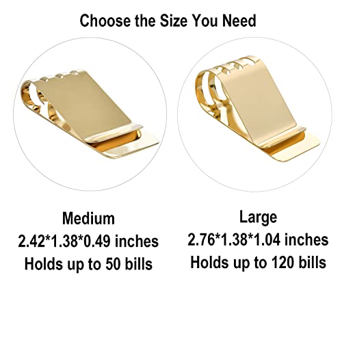 Image of Money Clip Spring Steel Cash Clips Large Capacity Minimalist Front Pocket Wallet