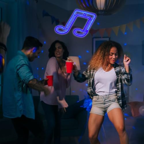 Lampada al neon, luce al neon a LED Nota musicale