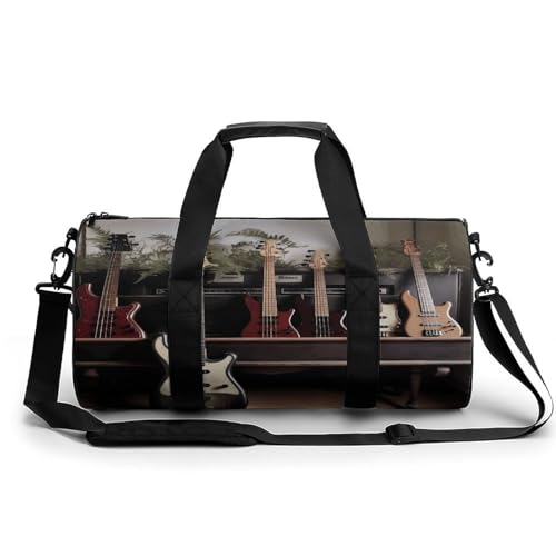 Sac de bagage de week-end imprimé basse 45cm sac de gym et sport cylindrique élégant