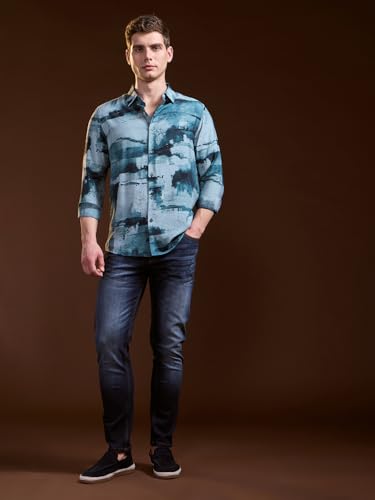 Image of THE BEAR HOUSE Men's Multi-Color Cotton Checked Flannel Overshirt