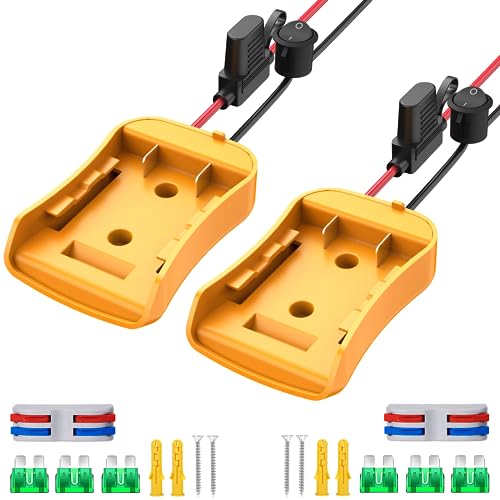 Azocek 2 Packs Power Wheels Adapter For Dewalt 20V Battery cover
