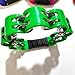 SXYAO Adult Plum Blossom Tambourine Hand-cranked Party Double-layer Percussion Pandero Instrument(Color:Green)