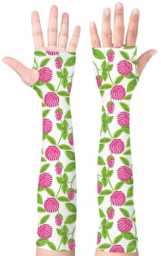 Image of Bebila Gardening Sleeves for Women Farm UV Sun Protection Anti-Scratch Cooling Sleeves with Thumb Hole Arms Cover Outdoors