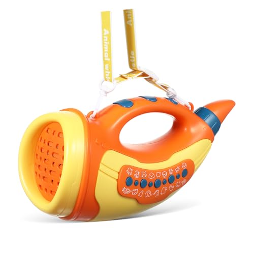Corne de simulation d'animal en plastique pour enfants avec bandoulière réglable