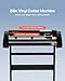 VEVOR 28-inch Cutting Machine for Vinyl, Features LCD Screen, Dual Adjustable Spring Rollers for Sign Crafting, Includes Signmaster for Creative Design & Cutting