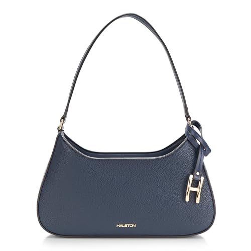 Halston Heidi Signature Logo Top Zip Shoulder