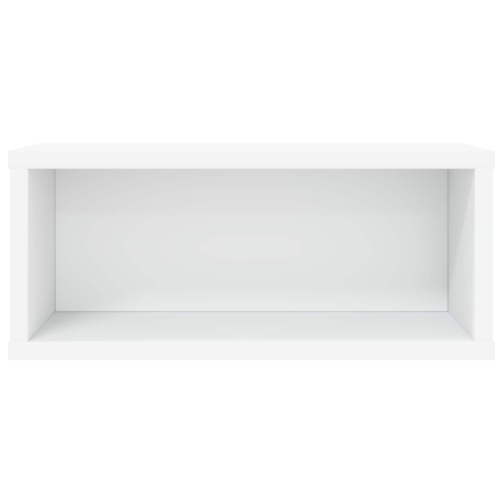 Hothingwell CD-Regal, 40 x 17 x 17 cm, Weiß, 2 Stück