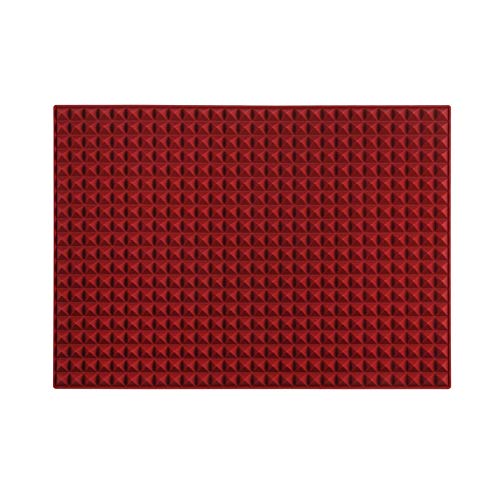 Colinda Silicone Dish and Cup Drying Mat - Extra Large Trivet for Hot Dishes Large Size Hot Pots and Pads Coming Directly Out from the Stove or Oven 16 x 115 Large MatRed