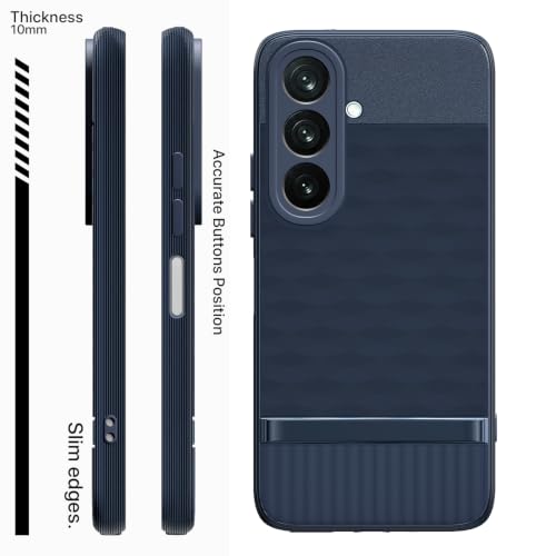 Image of Pikkme Back Cover for Samsung Galaxy M47 5G / A27 5G Camera Protection 3D Hexa Cube Design Silicone Protective Bumper Case (Blue)