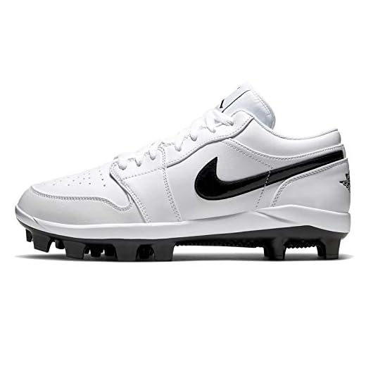 Jordan Air 1 Retro MCS Men's Baseball Cleats White/Black CJ8524-100 12