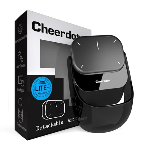 Cheerdots2 Recording Touchpad Bluetooth Mouse Presentation Mode Magnetic Detachable Design Smart Software Control Portable for Meetings & Work Intelligent Audio Recording & Saving(Voice Record)