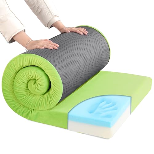 HOMBYS-Memory-Foam-Camping-Mattress-for-Outdoor-Sleeping-Roll-Up-Porable-Camping-Mattress-Pad-Mat-for-Travel-Truck-Bed-Tent