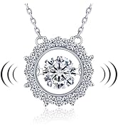 18K Gold over S925 Sterling Silver 1.7CT Diamond Pendant Necklace for Women, D Color VVS1 Pendant...