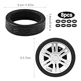 Zoom IMG-1 8 pezzi protezione ruote nero Zoom IMG-1 8 pezzi protezione ruote nero