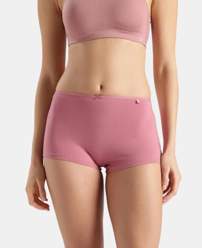 Image of Jockey SS04 Women High Coverage Super Combed Cotton Elastane Stretch Boy Leg (Pack of 2)