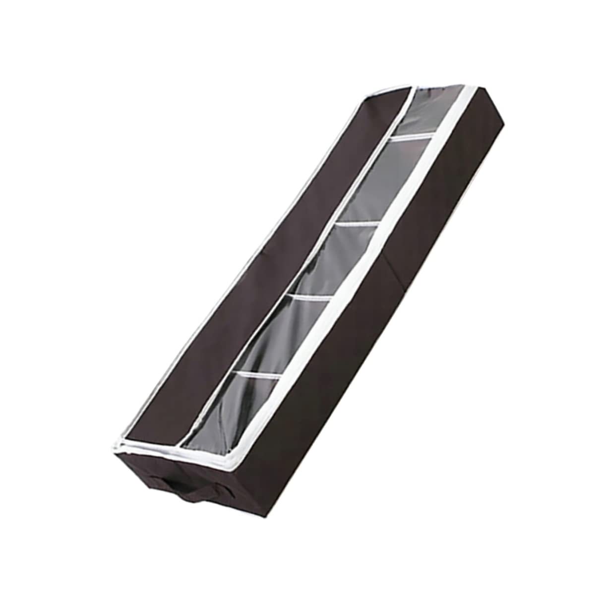 HOOTNEE 1Pc Shoe Storage Case Compact Non Woven Folding Organizer Box with Visible Window for Home Dust and Moisture Protection for Various Shoe Types