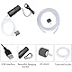 ENJOY-UNIQUE Aquariumluftpumpe Mini USB Sauerstoffpumpe Aquarium Oxygen Pumpe Aquarium Zubehör Fisch Tank Sauerstoff Belüfter mit Luftstein, 2 Stück