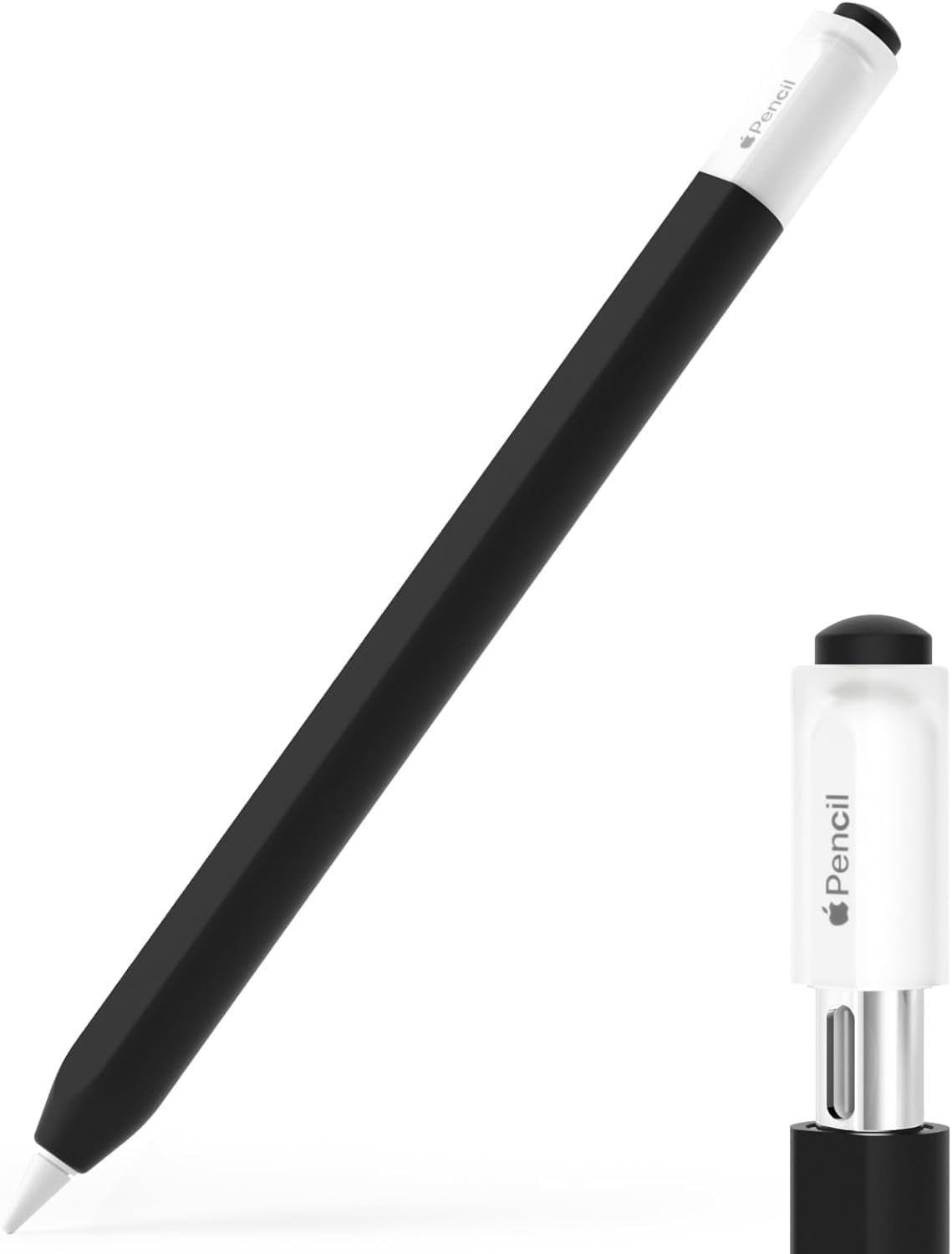 OJOS Pencil Case for Apple Pencil (USB-C), Silicone Protective Cover Sleeve, Supports Magnetic Attachment (Black) (B0CSFN3CVR) Amazon Price History, Amazon Price Tracker