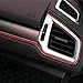 33 Ft Car Interior Moulding Trim Strips Universal Auto Gap Fillers Including Installing Tool Car Electroplating Decoration Styling Door Dashboard Flexible Strip (Red)