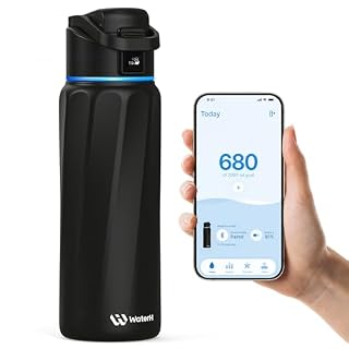 BOOST Smart Water Bottle with Reminder & Tracker, Double Wall Vacuum Insulated Bottles Stainless Steel, 32oz BPA-Free Wide Mouth for School, Gym, Office, Ideal for Father's Day