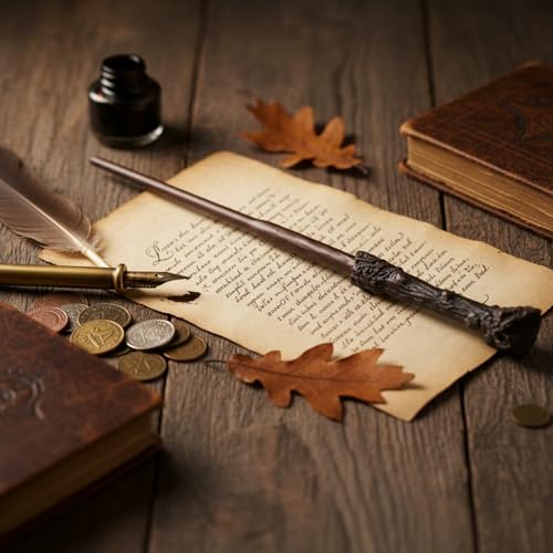 Image of Dumbledore Magic Wand - HP Accessories for Role Play - Gift Toys Cosplay Dress Accessories Combo for Kids (Limited Edition 2025), Brown