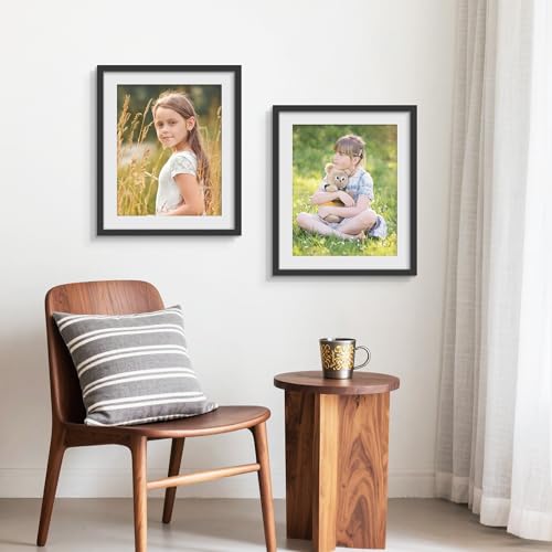 Picrit 20x24 Picture Frame 3 Pack, Black Poster Frame, Display Poster 16 x 20 with Mat or 20 x 24 without Mat for Horizontal or Vertical Wall Mounting