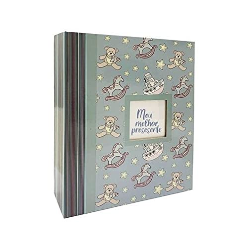 Album Infantil De Bebê para 200 Fotos 10x15 YES Ref.20024 (Azul)