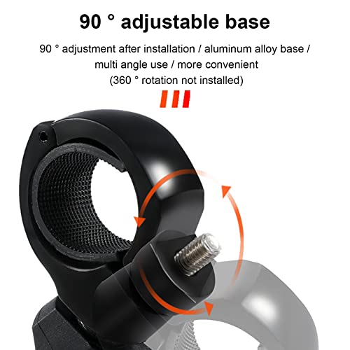 Bike Mirror Rotatable And Adjustable,Universal Bike Rear Mirror 360 Degrees Rotating Base Aluminum Alloy Bicycle Rear View Wide Angle Mirror For Cycling Black Left #TOP7