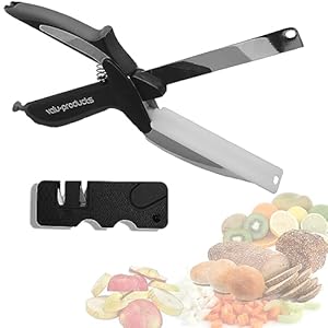 Vegetable Slicer Cutter – Produce Chopper Fruit Cutter – Smart Cutting Board And Knife Set Great Gift – Vegetable Chopper Veggie Cutter – Multiple Purpose Vegetable Slicer – Clever Smart Cutter