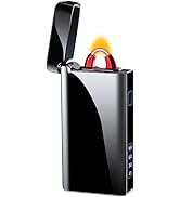 SKRFIRE Arc electric rechargeable usb plasma Lighter cool lighter Windproof Flame Lighters with LED Battery Indicator (flame