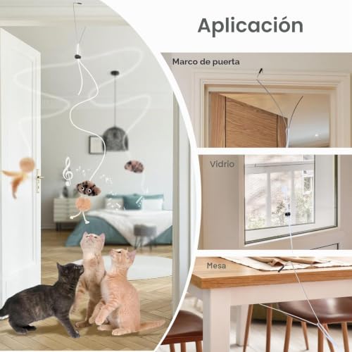 Juguetes para gatos interactivos con catnip y accesorios de ejercicio interior para mascotas 4